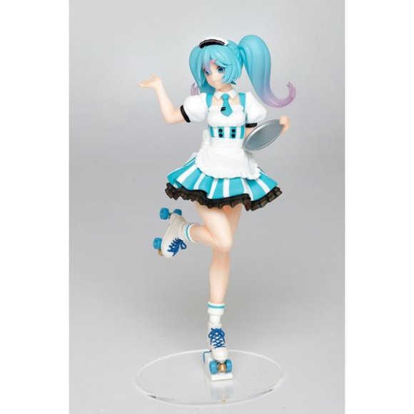 Hatsune Miku Costumes Cafe Maid Version Figure TAITO NEW Authentic - Picture 3 of 11
